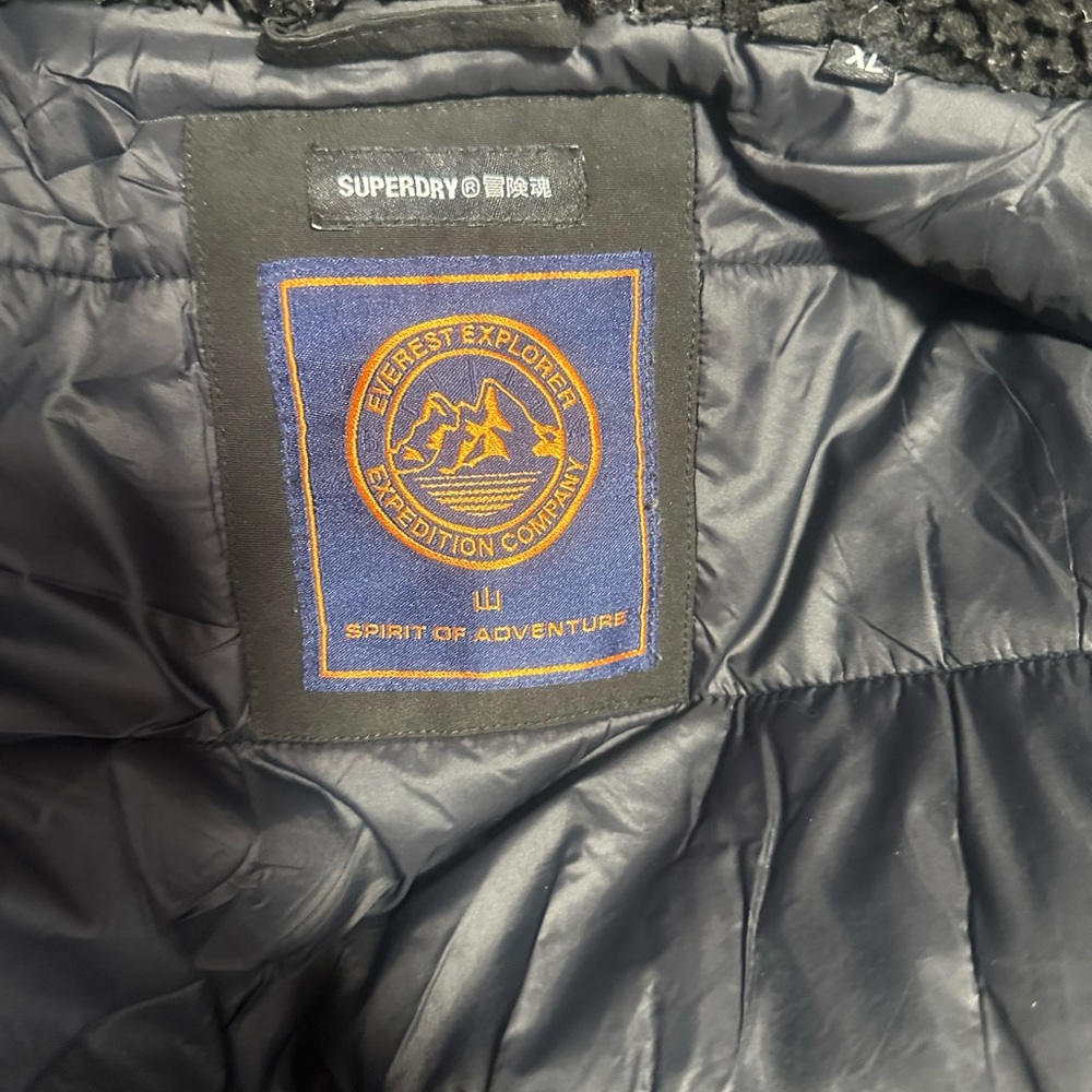 Superdry Black Fleece-Lined Jacket